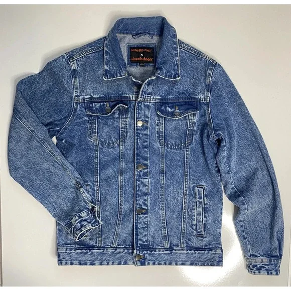 Members Only X Nickelodeon Denim Jacket / Men's Size Medium - Picture 1 of 4